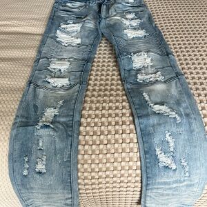 Rockstar Original Distressed Blue Jeans for Men